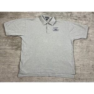 Jonathan Corey Polo Mens XXL Gray Boeing Cecil Field F-18 Hornet USA Cotton